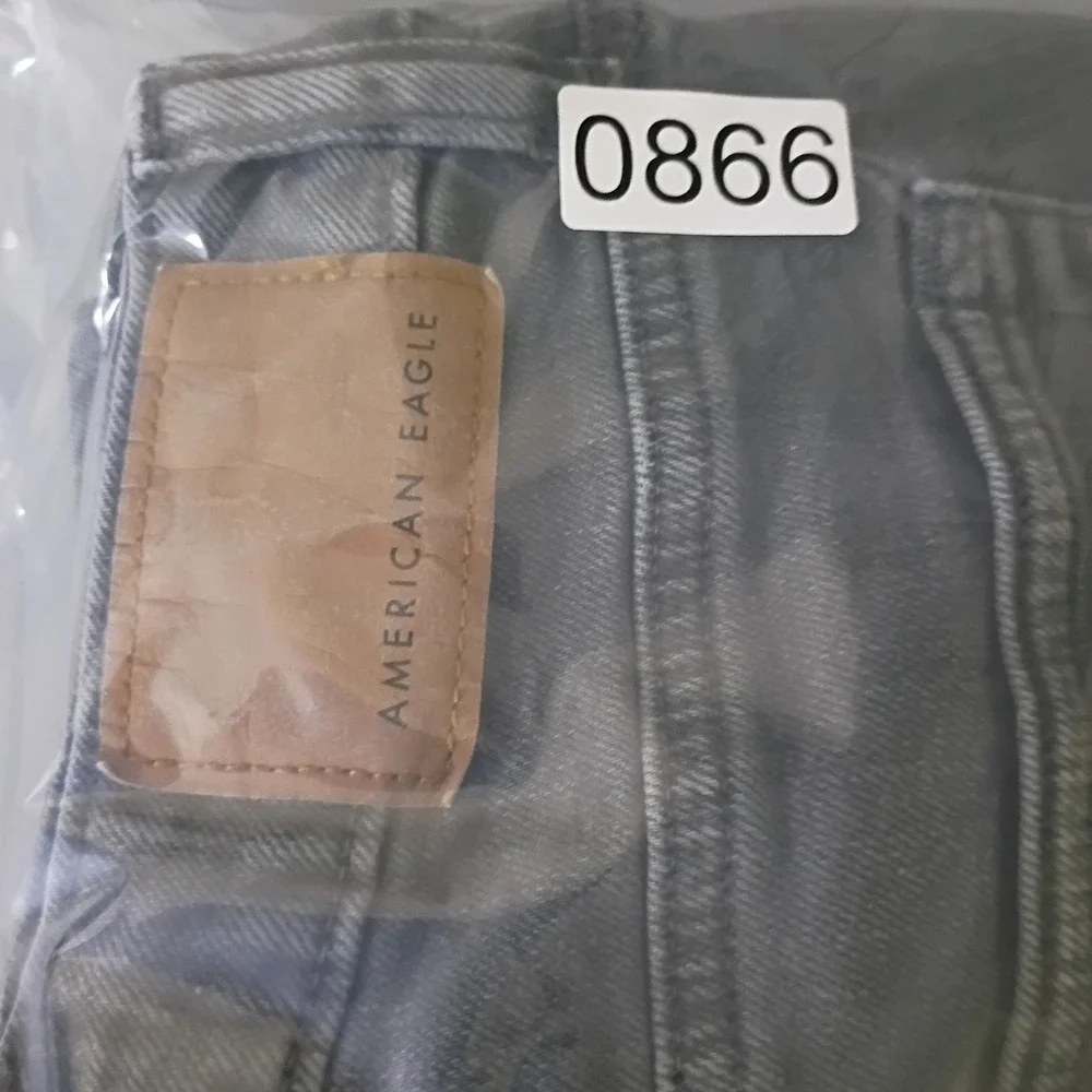 American Eagle Athletic Fit Jeans Mens 30x34 Charcoal Gray Stretch Denim